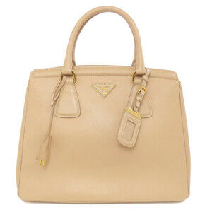 PRADA Beige Saffiano Tote Bag